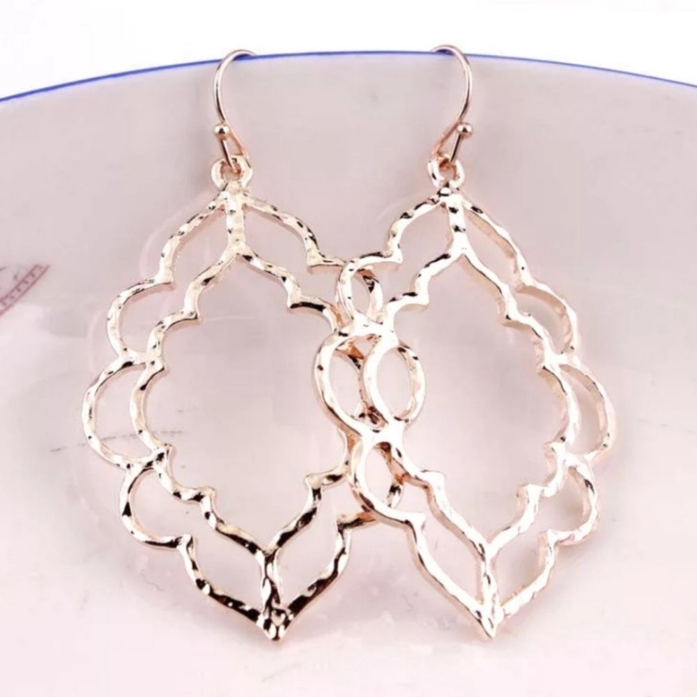 Bohemian Filigree Chandelier Earrings